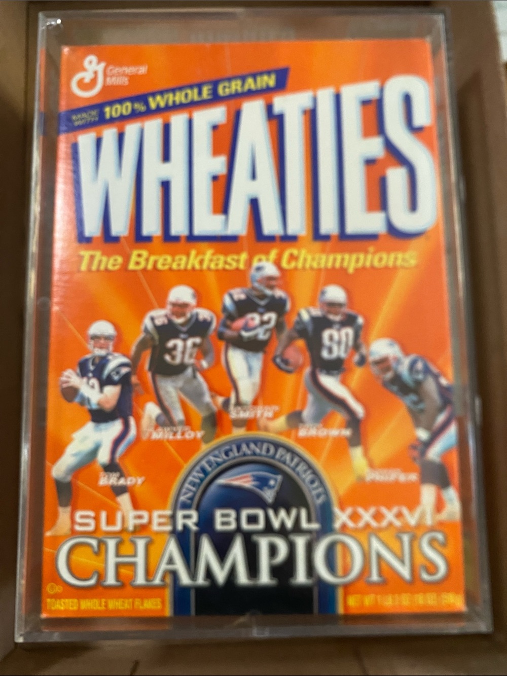 Wheaties Super Bowl Champions Cereal ft  the Patriots